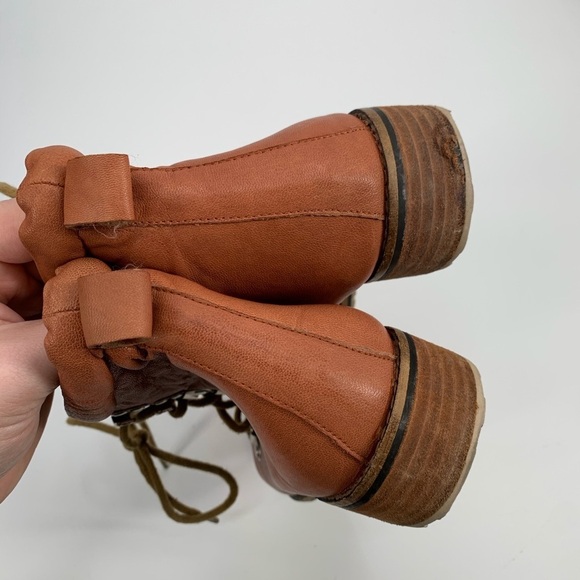 MATT BERNSON Ankle Boots Lug Sole Lace Up Alpine Military Booties Hiking Logging - Picture 6 of 8